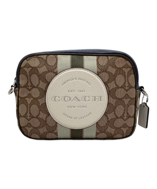 COACH（コーチ）COACH (コーチ) ジャガードショルダーバッグ ベージュの古着・服飾アイテム