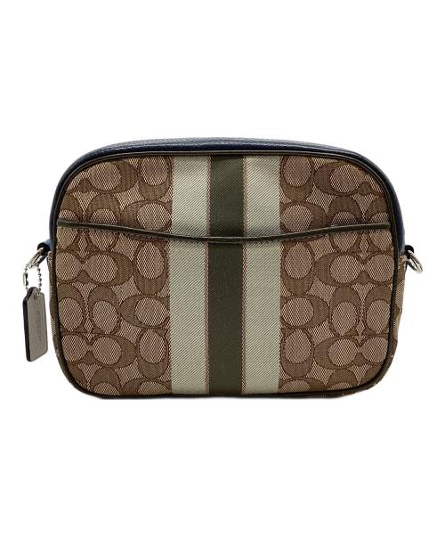 COACH（コーチ）COACH (コーチ) ジャガードショルダーバッグ ベージュの古着・服飾アイテム