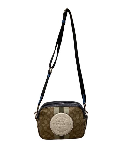 COACH（コーチ）COACH (コーチ) ジャガードショルダーバッグ ベージュの古着・服飾アイテム