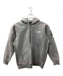 THE NORTH FACE（ザ ノース フェイス）の古着「SQUARE LOGO FULL ZIP」｜グレー