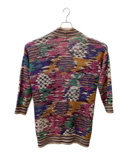 missoni（ミッソーニ）MISSONI (ミッソーニ) 厚手カーディガン マルチカラー サイズ:Sの古着・服飾アイテム