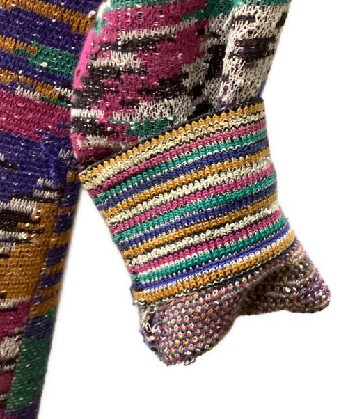 missoni（ミッソーニ）MISSONI (ミッソーニ) 厚手カーディガン マルチカラー サイズ:Sの古着・服飾アイテム
