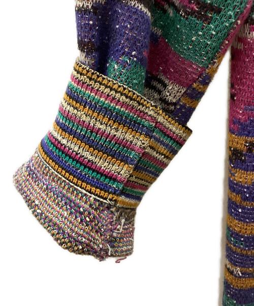 missoni（ミッソーニ）MISSONI (ミッソーニ) 厚手カーディガン マルチカラー サイズ:Sの古着・服飾アイテム