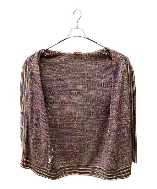 missoni（ミッソーニ）MISSONI (ミッソーニ) 厚手カーディガン マルチカラー サイズ:Sの古着・服飾アイテム