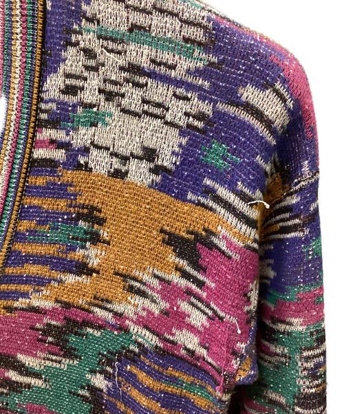 missoni（ミッソーニ）MISSONI (ミッソーニ) 厚手カーディガン マルチカラー サイズ:Sの古着・服飾アイテム
