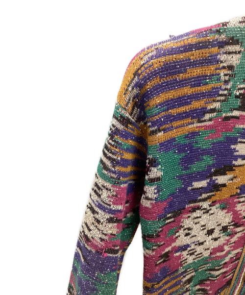 missoni（ミッソーニ）MISSONI (ミッソーニ) 厚手カーディガン マルチカラー サイズ:Sの古着・服飾アイテム