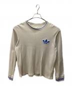 adidasアディダス）の古着「00's サーマルカットソー」｜ベージュ