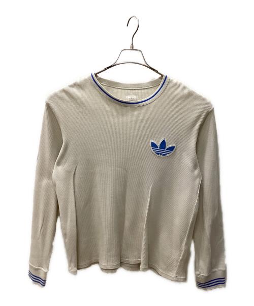 adidas（アディダス）adidas (アディダス) 00's サーマルカットソー ベージュ サイズ:Oの古着・服飾アイテム