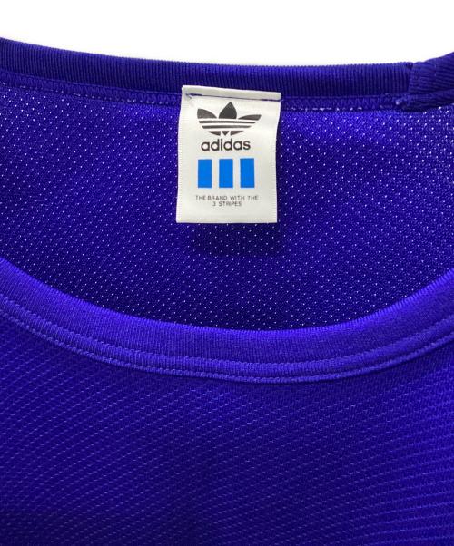 adidas（アディダス）adidas (アディダス) 80-90's OLDスポーツメッシュシャツ ブルー サイズ:M-Lの古着・服飾アイテム