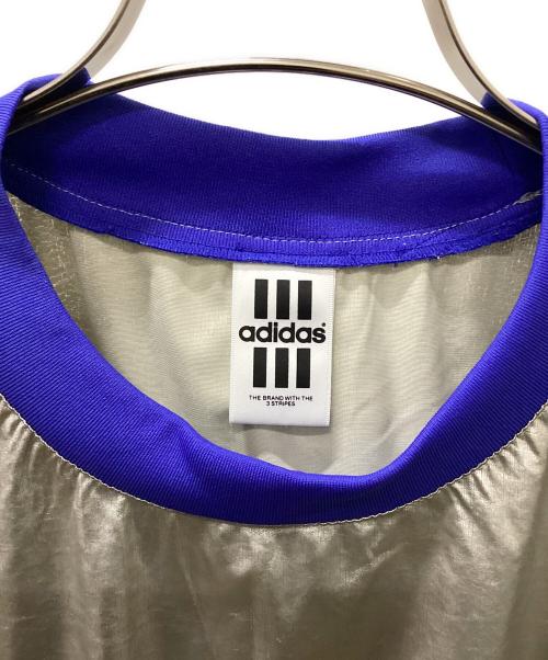 adidas（アディダス）adidas (アディダス) 90's トリコロールピステ シルバー サイズ:M-Lの古着・服飾アイテム
