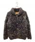 CANADIAN SWEATER（カナディアンセーター）の古着「90-00sカウチンニットカーディガン」｜ネイビー×ベージュ