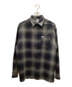 CalTopキャルトップ）の古着「90's オンブレチェックシャツ」｜グレー×ブラック