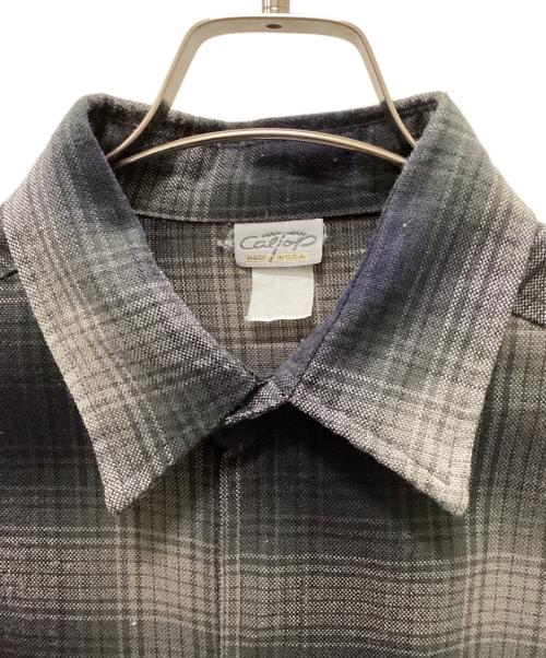 CalTop（キャルトップ）CalTop (キャルトップ) 90's オンブレチェックシャツ グレー×ブラック サイズ:表記なしの古着・服飾アイテム
