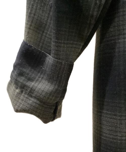 CalTop（キャルトップ）CalTop (キャルトップ) 90's オンブレチェックシャツ グレー×ブラック サイズ:表記なしの古着・服飾アイテム