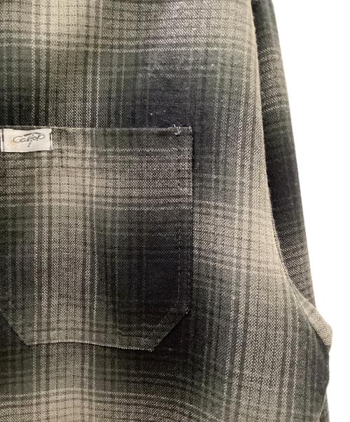 CalTop（キャルトップ）CalTop (キャルトップ) 90's オンブレチェックシャツ グレー×ブラック サイズ:表記なしの古着・服飾アイテム