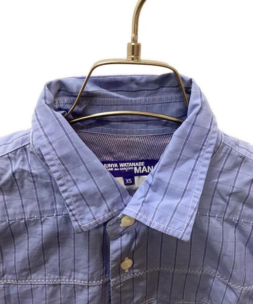 COMME des GARCONS JUNYA WATANABE MAN（コム デ ギャルソン ジュンヤ ワタナベ マン）COMME des GARCONS JUNYA WATANABE MAN (コム デ ギャルソン ジュンヤ ワタナベ マン) 長袖シャツ ブルー サイズ:XSの古着・服飾アイテム