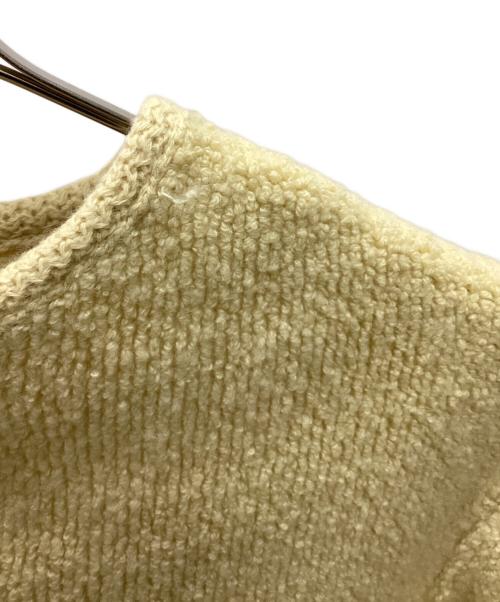 Mila Owen（ミラオーウェン）Mila Owen (ミラオーウェン) パイル編みショート丈金釦ニットジャケット イエローの古着・服飾アイテム