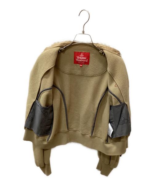 Vivienne Westwood RED LABEL（ヴィヴィアンウエストウッドレッドレーベル）Vivienne Westwood RED LABEL (ヴィヴィアンウエストウッドレッドレーベル) ギャザースリーブブルゾン カーキ サイズ:00の古着・服飾アイテム