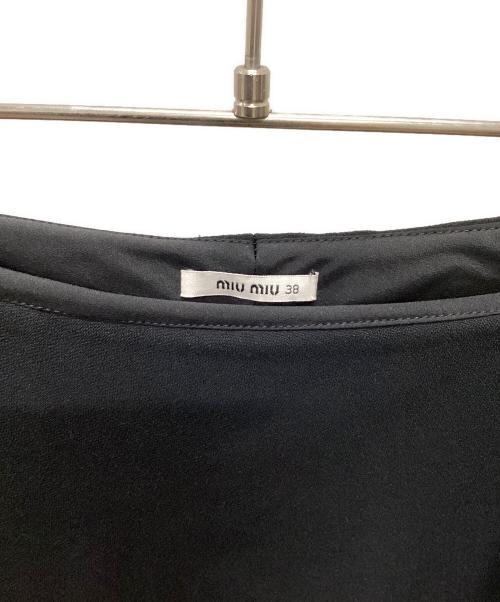 MIU MIU（ミュウミュウ）MIU MIU (ミュウミュウ) キュロットスカート ブラック サイズ:38の古着・服飾アイテム