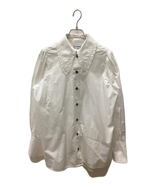 GANNI（ガニー）GANNI (ガニー) 長袖シャツ ホワイト サイズ:36の古着・服飾アイテム