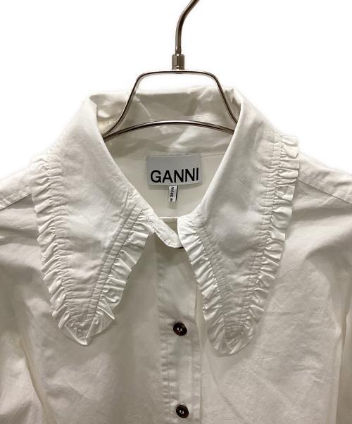 GANNI（ガニー）GANNI (ガニー) 長袖シャツ ホワイト サイズ:36の古着・服飾アイテム