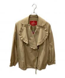 Vivienne Westwood RED LABEL（ヴィヴィアンウエストウッドレッドレーベル）の古着「ラブフリルブルゾン」｜カーキ