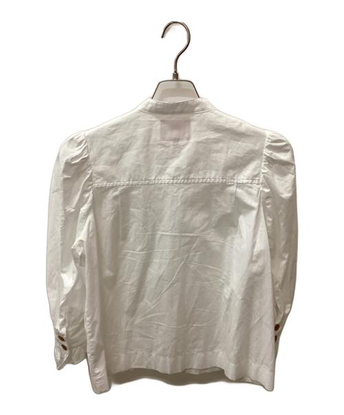 Vivienne Westwood RED LABEL（ヴィヴィアンウエストウッドレッドレーベル）Vivienne Westwood RED LABEL (ヴィヴィアンウエストウッドレッドレーベル) コットンローンラブフリルシャツ ホワイト サイズ:00の古着・服飾アイテム