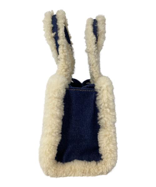 UGG（アグ）UGG (アグ) Telfar (テルファー) 2WAYショルダーバッグ インディゴ×ベージュの古着・服飾アイテム