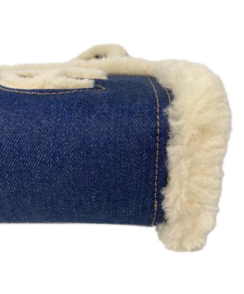 UGG（アグ）UGG (アグ) Telfar (テルファー) 2WAYショルダーバッグ インディゴ×ベージュの古着・服飾アイテム