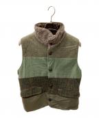 Thinsulate×masterkeyシンサレート×マスターキー）の古着「再構築中綿ベスト」｜カーキ