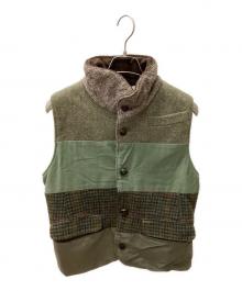 Thinsulate×masterkey（シンサレート×マスターキー）の古着「再構築中綿ベスト」｜カーキ