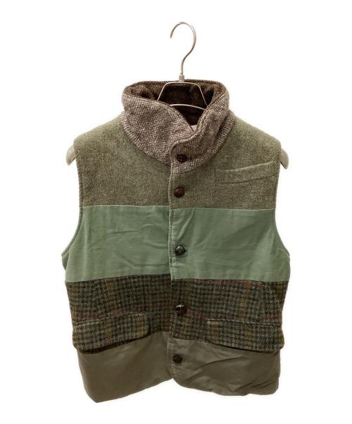 Thinsulate（シンサレート）Thinsulate (シンサレート) masterkey (マスターキー) 再構築中綿ベスト カーキ サイズ:1の古着・服飾アイテム