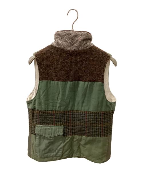 Thinsulate（シンサレート）Thinsulate (シンサレート) masterkey (マスターキー) 再構築中綿ベスト カーキ サイズ:1の古着・服飾アイテム