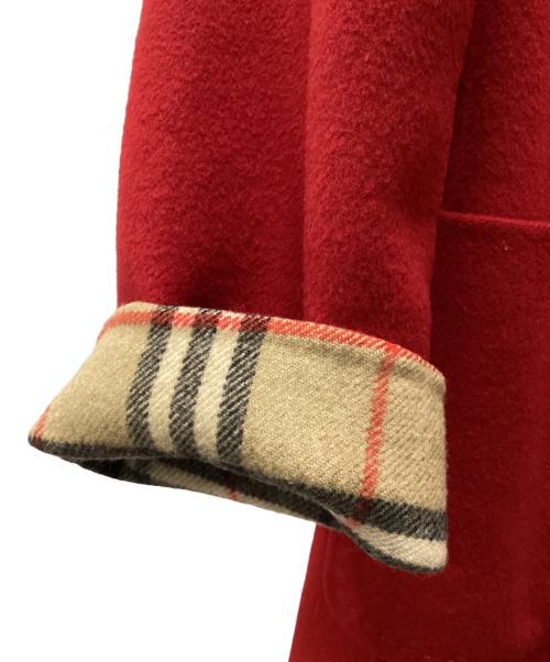 BURBERRY LONDON（バーバリーロンドン）BURBERRY LONDON (バーバリーロンドン) カシミヤ混コート レッド サイズ:40の古着・服飾アイテム