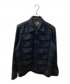 S2W8サウスツーウエストエイト）の古着「旧タグ 6ポケットチェックネルシャツ」｜グリーン