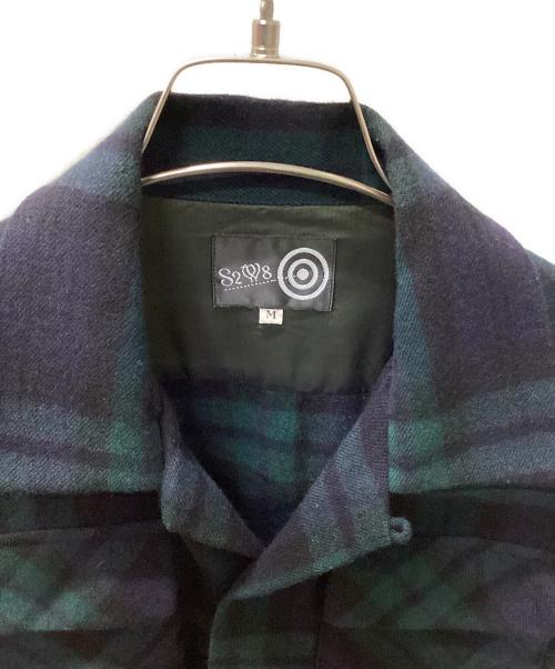 S2W8（サウスツーウエストエイト）S2W8 (サウスツーウエストエイト) 旧タグ 6ポケットチェックネルシャツ グリーン サイズ:Ｍの古着・服飾アイテム