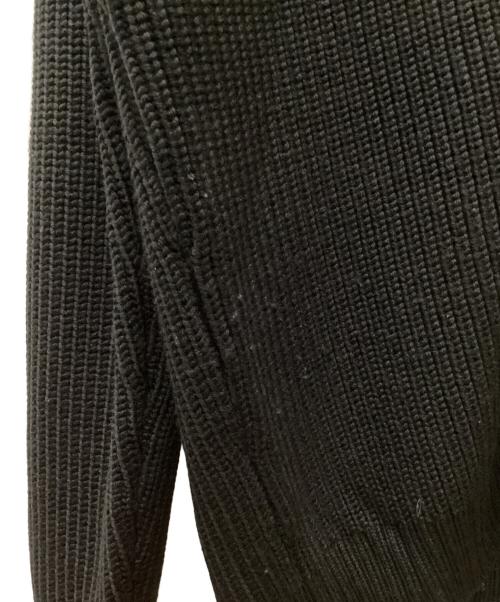 HERMES（エルメス）HERMES (エルメス) ショールカラーカーディガン ブラック サイズ:Ｌの古着・服飾アイテム