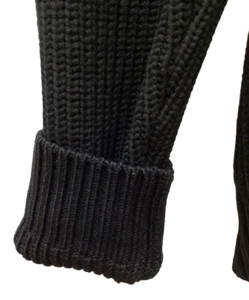 HERMES（エルメス）HERMES (エルメス) ショールカラーカーディガン ブラック サイズ:Ｌの古着・服飾アイテム