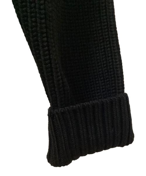 HERMES（エルメス）HERMES (エルメス) ショールカラーカーディガン ブラック サイズ:Ｌの古着・服飾アイテム