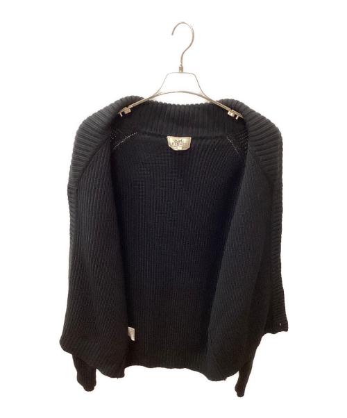 HERMES（エルメス）HERMES (エルメス) ショールカラーカーディガン ブラック サイズ:Ｌの古着・服飾アイテム