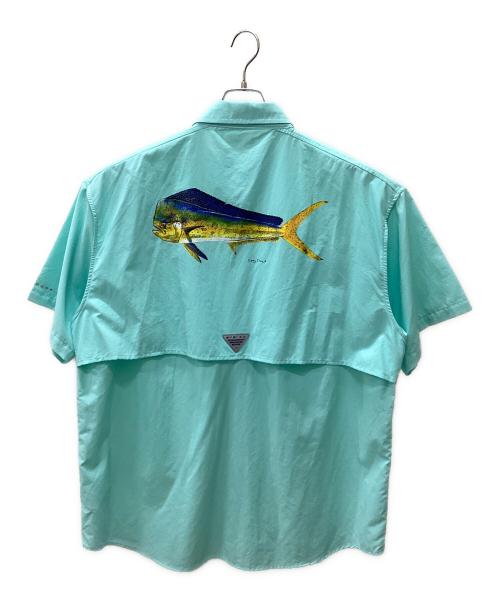 Columbia（コロンビア）Columbia (コロンビア) Columbia BAHAMA 半袖シャツ スカイブルー サイズ:L 未使用品の古着・服飾アイテム