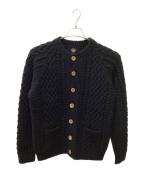 DOCKERSドッカーズ）の古着「フィッシャーマンニットカーディガン」｜ブラック
