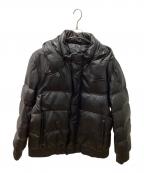 Calvin Kleinカルバンクライン）の古着「レザーダウンジャケット」｜ブラック