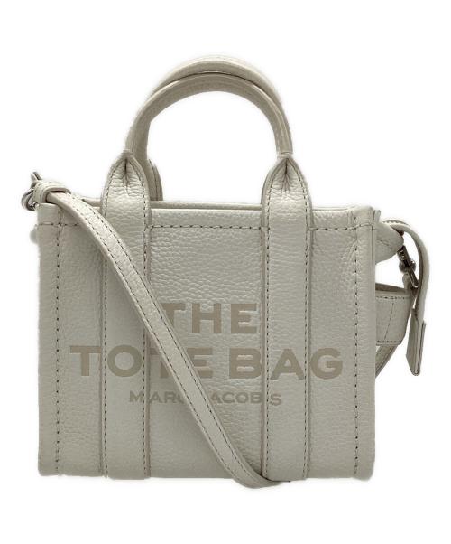 MARC JACOBS（マークジェイコブズ）MARC JACOBS (マークジェイコブズ) THE LEATHER TOTE ホワイトの古着・服飾アイテム