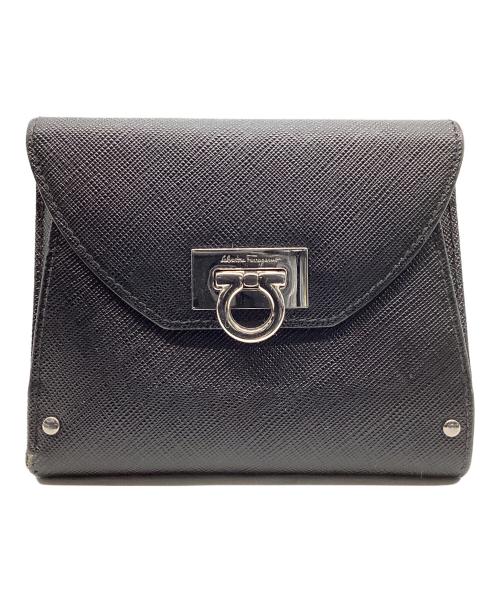 Salvatore Ferragamo（サルヴァトーレ フェラガモ）Salvatore Ferragamo (サルヴァトーレ フェラガモ) ガンチーニ ブラックの古着・服飾アイテム