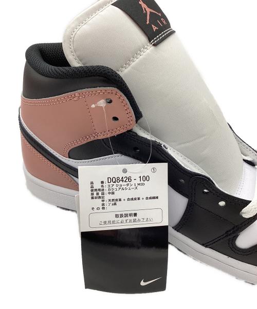 NIKE（ナイキ）NIKE (ナイキ) AIR JORDAN 1 MID WHITE/BLACK/PINK サイズ:27.5cmの古着・服飾アイテム