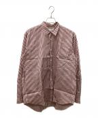 COMME des GARCONS SHIRTコムデギャルソンシャツ）の古着「長袖シャツ」｜レッド×ホワイト