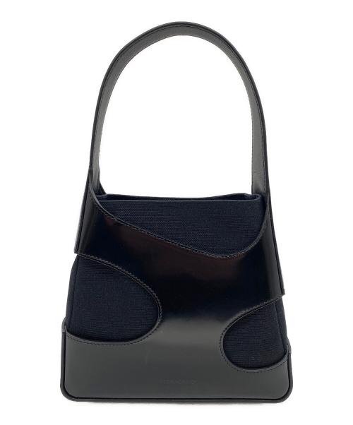Ferragamo（フェラガモ）Ferragamo (フェラガモ) カットアウトディテール ハンドバッグ ブラックの古着・服飾アイテム