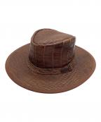 Overlandオーバーランド）の古着「クロコ型押しテンガロンハット」｜ブラウン