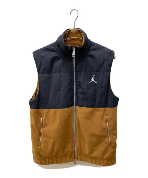 JORDAN（ジョーダン）JORDAN (ジョーダン) エッセンシャル ベスト ライトブリティッシュタン ブラック×ブラウン サイズ:Sの古着・服飾アイテム